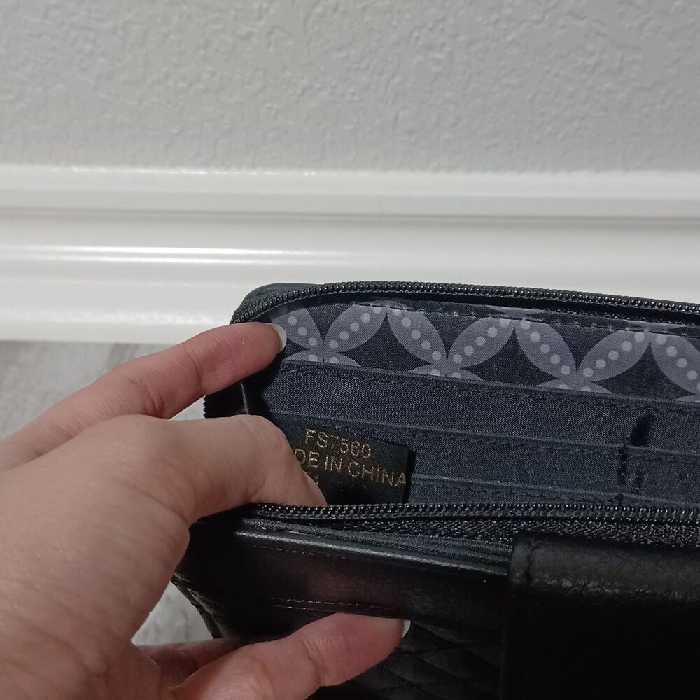 FRANCO SARTO Black Quilted Bifold Wallet - Picture 6 of 6